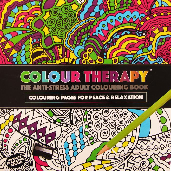 Creative therapy coloring book