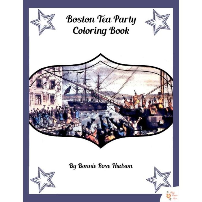 Boston tea coloring party war pages revolutionary drawing revolution american printable printables kids america color massacre clipart usa drawings sheets