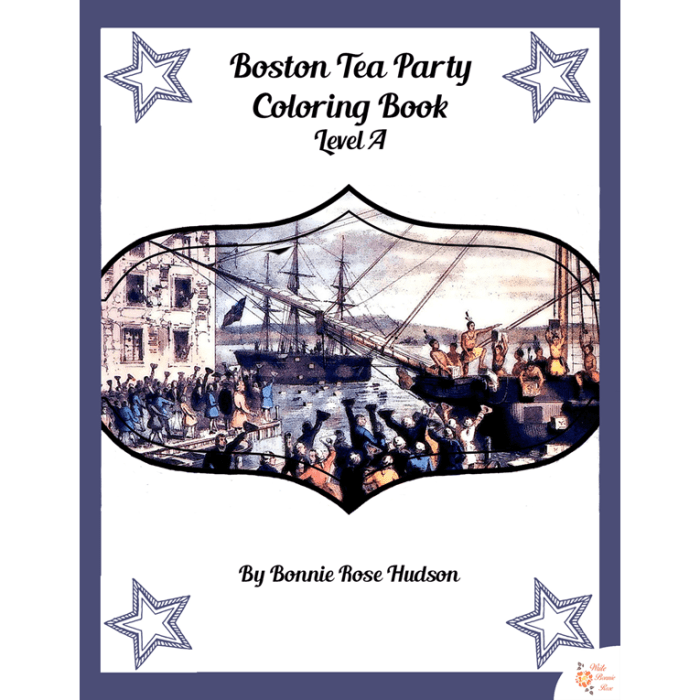 Boston tea party coloring book