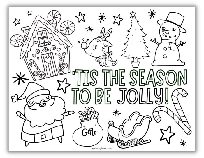 Christmas coloring book pages free