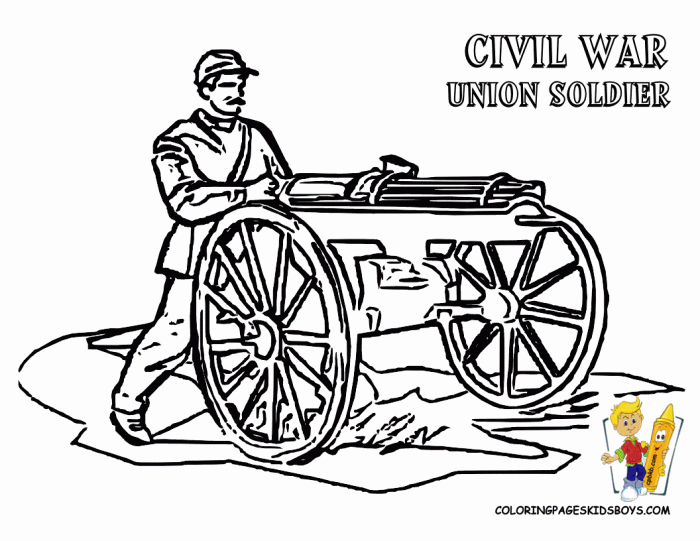 Civil war coloring book