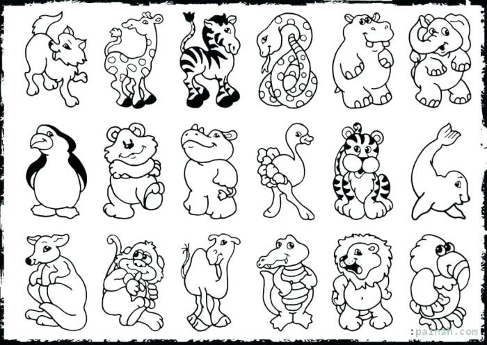 World animal day coloring pages