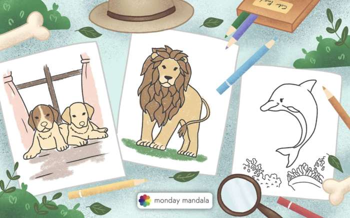 Coloring pages of animals for kids