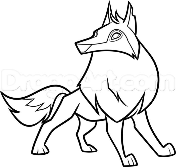 Coloring page animal jam pet fox