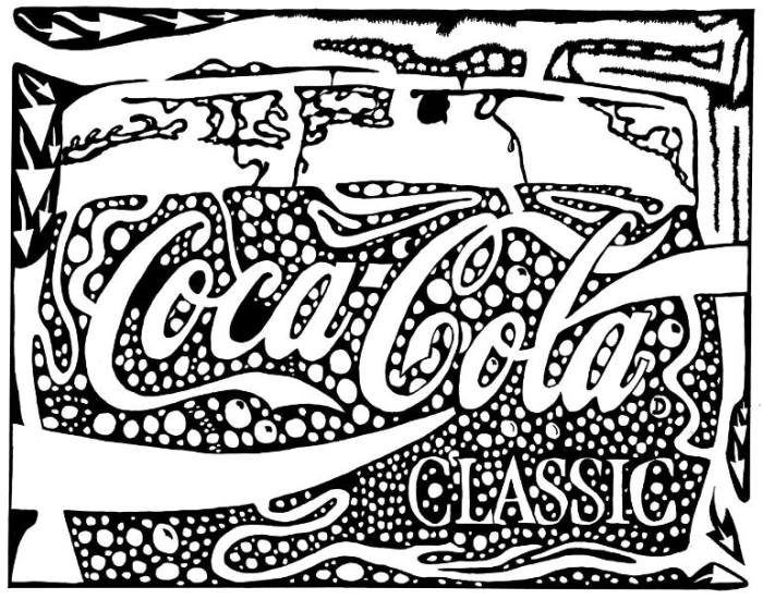 Coca cola coloring book