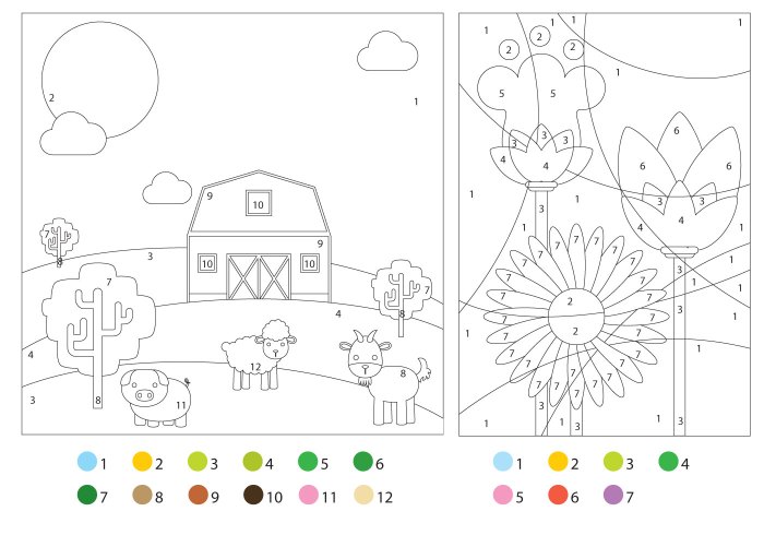 Coloring book with guide