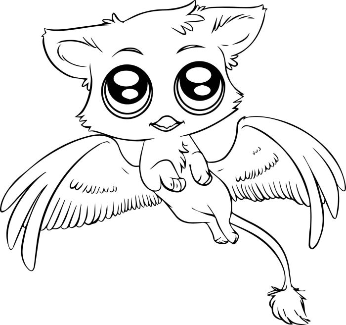 Cutest animals coloring page