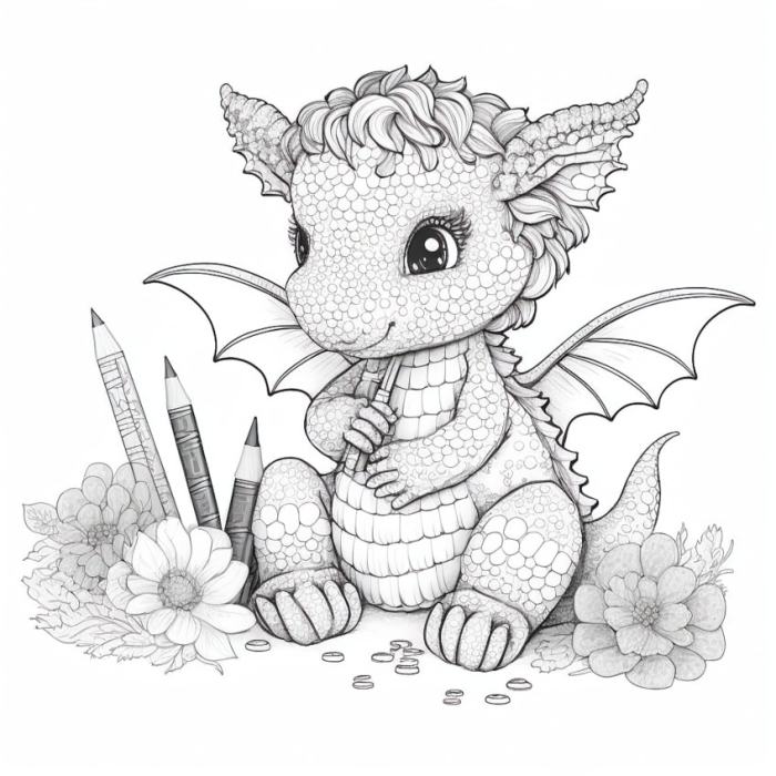 Free printable coloring pages of magical animals