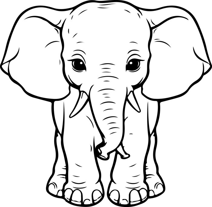 Coloring animal pages elephant book color azcoloring saved