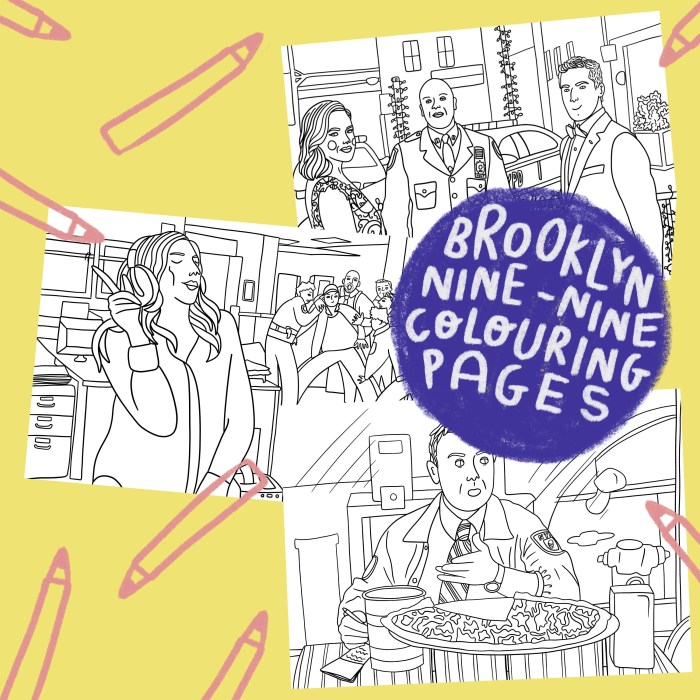 Brooklyn 99 coloring book