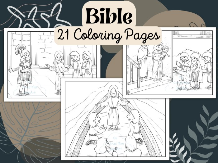 Bible story coloring books