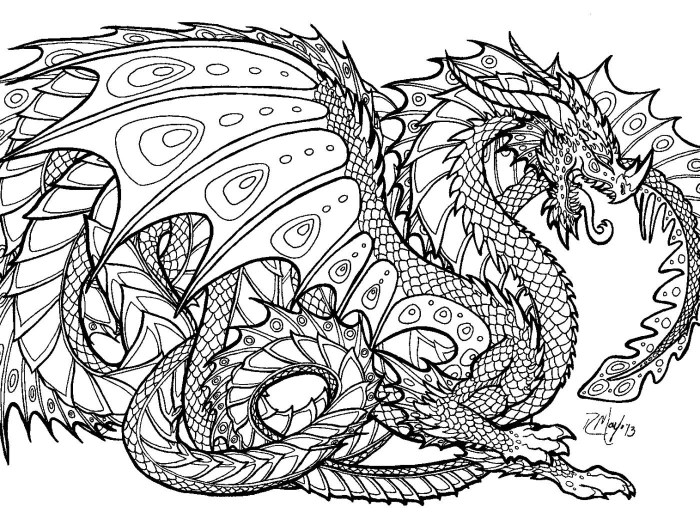 Coloring pages of detailed animals