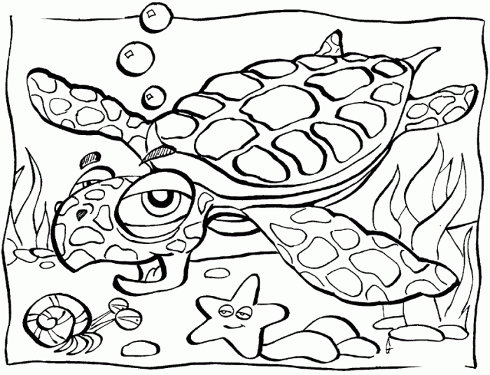 Ocean animals coloring pages printable