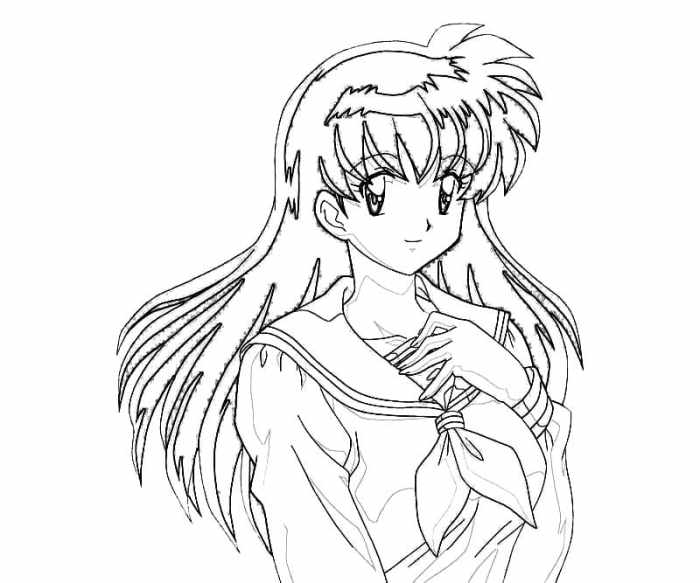 Coloring pictures anime kagome