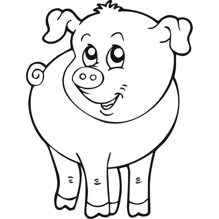 Farm animals pictures for coloring