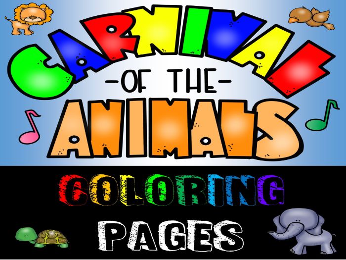 Carnival of the animals coloring book