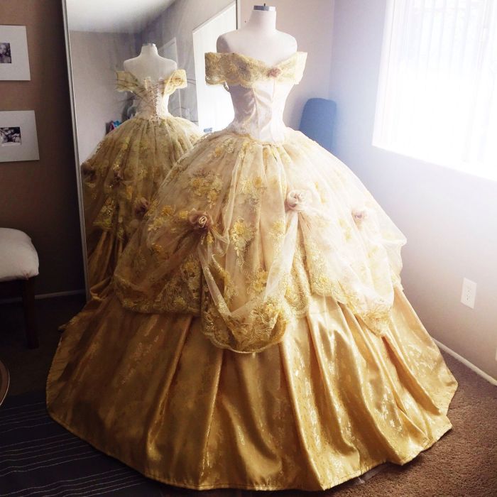 Belle wedding dress from beauty and the beast