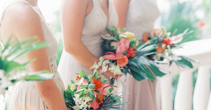 Beige wedding dress guest