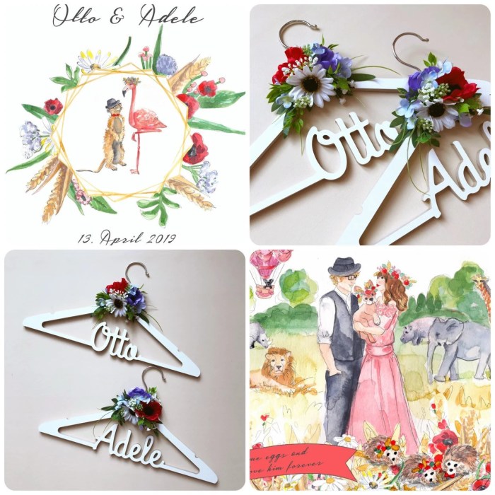 Customized hanger for wedding dress