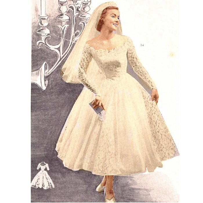 1950s style wedding dresses