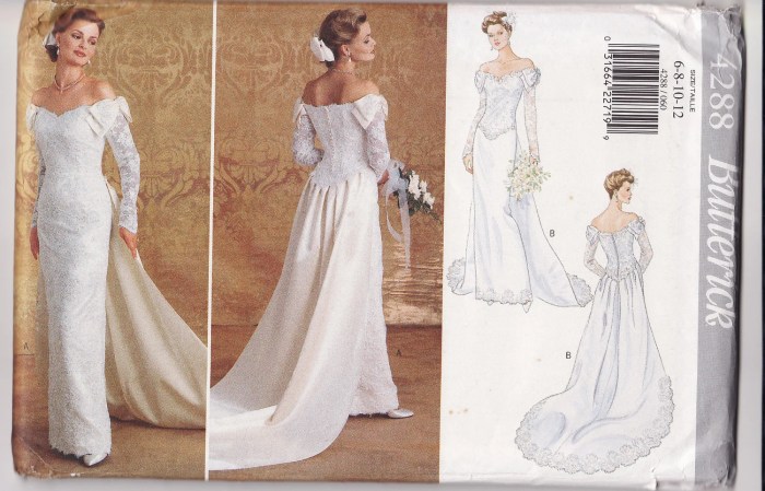 Butterick wedding dress patterns