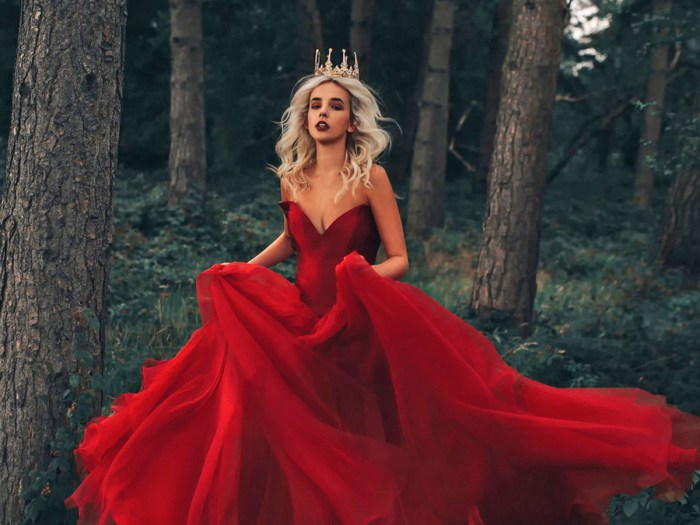 Beautiful red wedding dresses